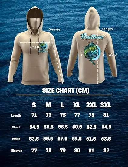 UPF 50+ Mens Long Sleeve Fishing Shirt With Mask UV Sun Protection Neck Gaiter Lightweight Fishing Hoodie
