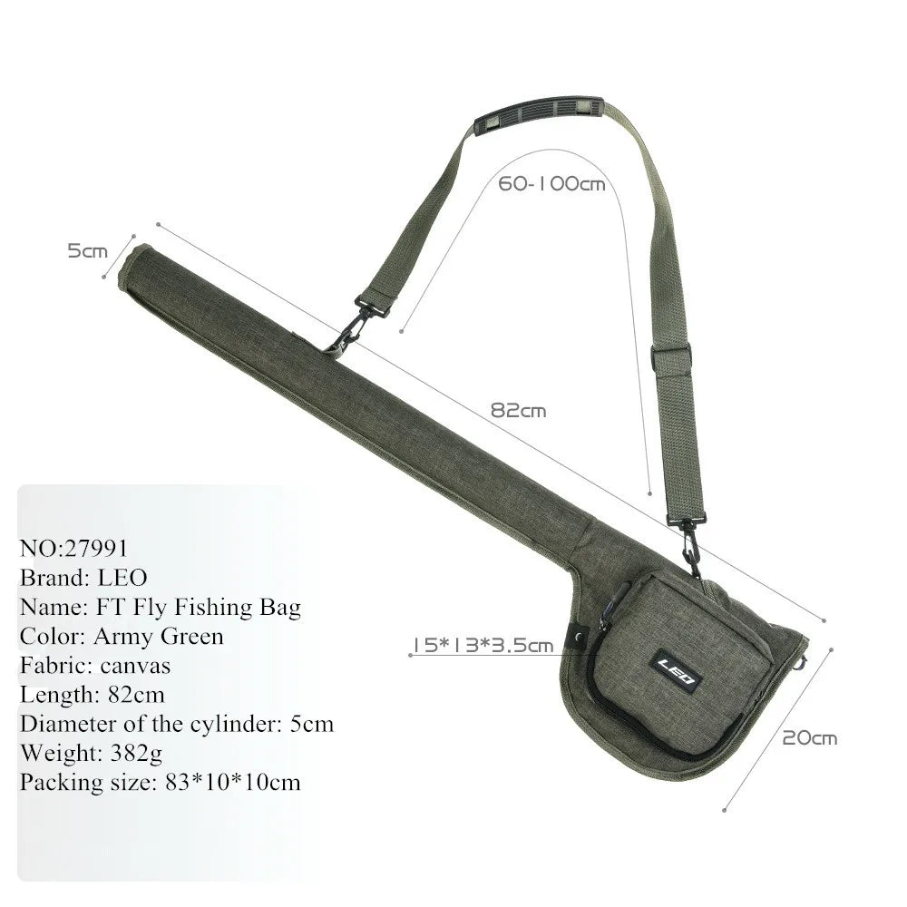 Fly Fishing Rod Reel Bags Canvas Belt Portable Multifunction Fishing Lure Reel Shoulder Waist Backpack Bag for Carp Pesca