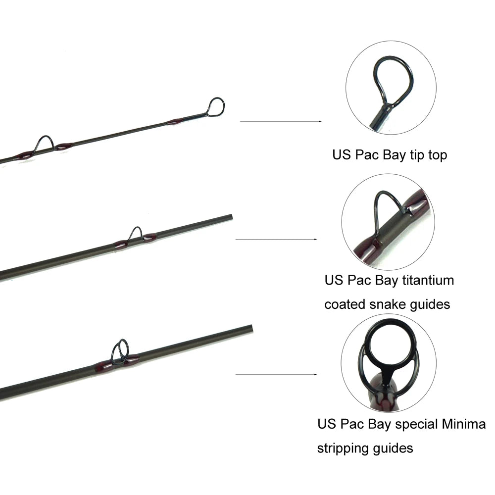 Nano Saltwater Carbon Fiber Fly Rod 8W 9'